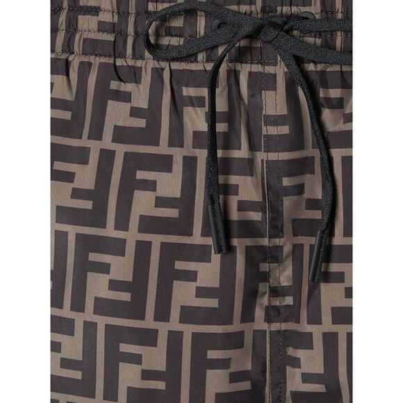 Fendi Men Ff Nylon Swim Trunks - Picture 3 of 3